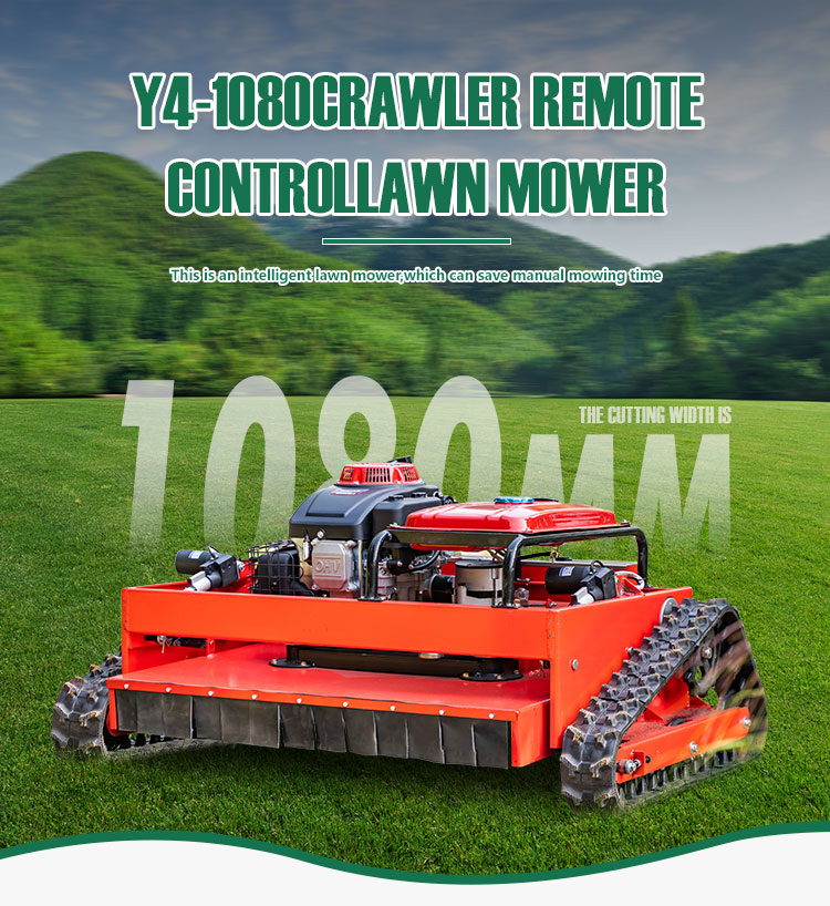 Y4-1080mm Wide Track Remote Control Lawn Mower