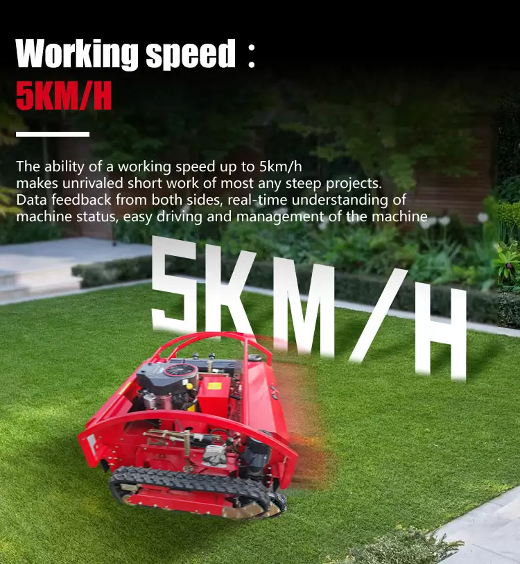 Y7-1300 Heavy-Duty Wide Track Remote Control Slope Mower