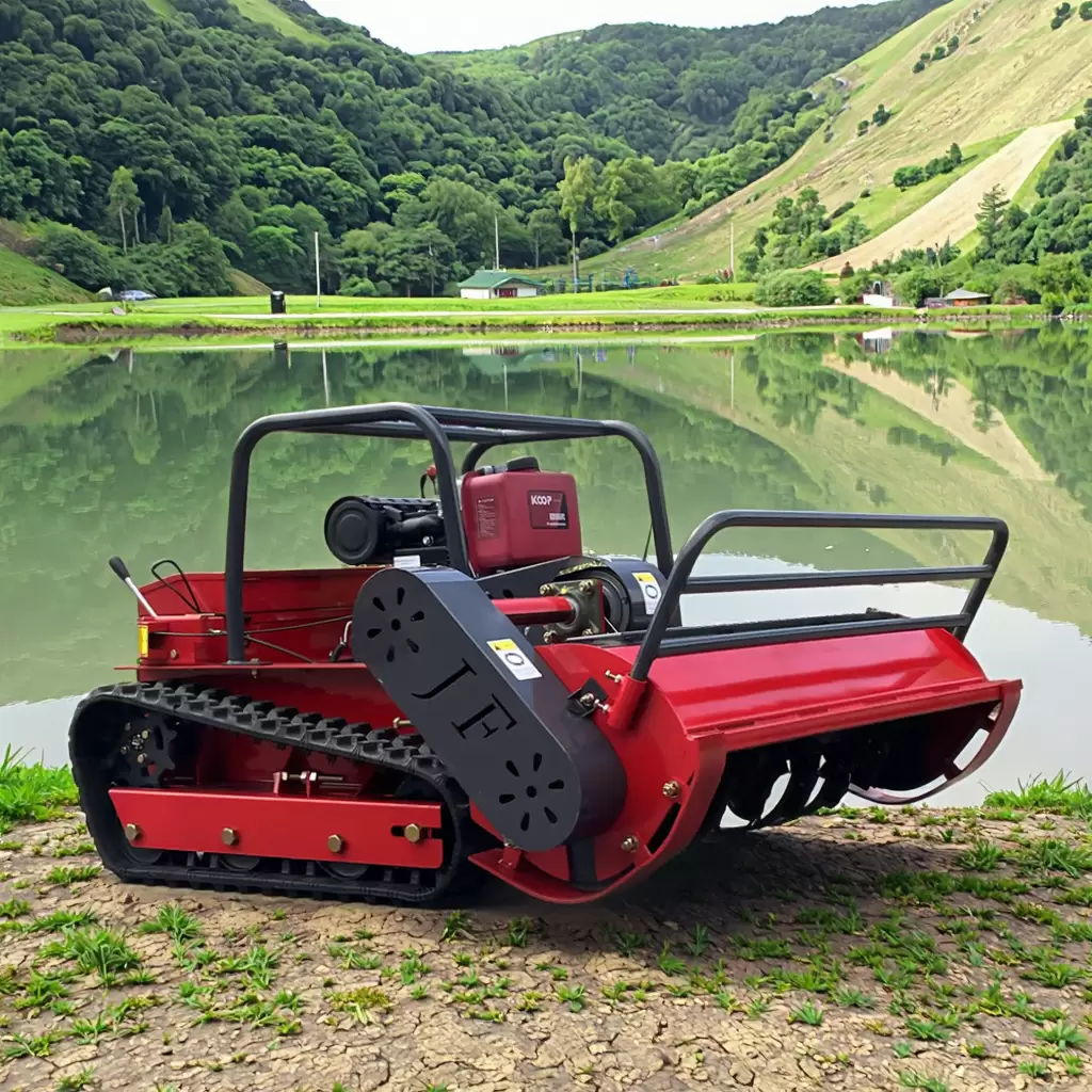 Y10-1200mm/1000mm/800mm Wide Track Remote Control Lawn Mower